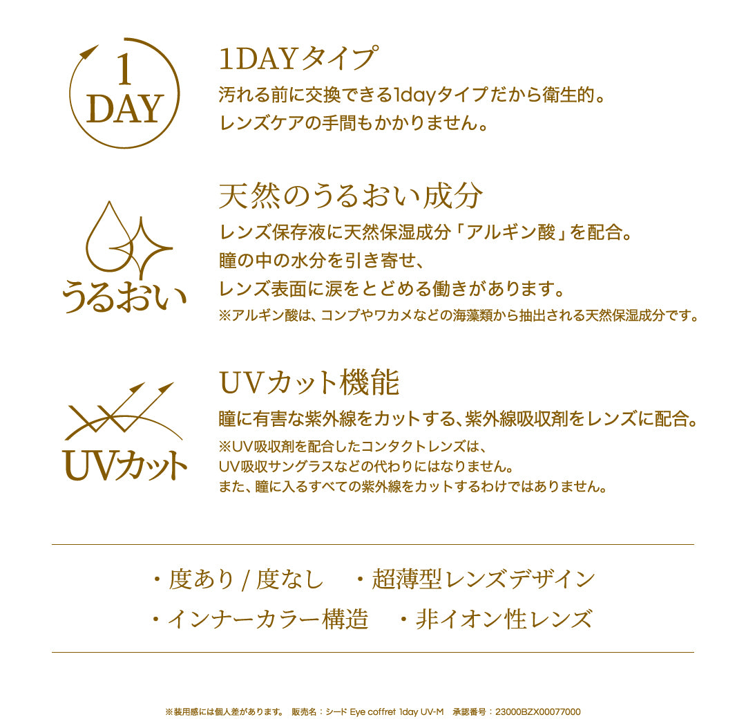 シード Eye coffret 1day UV M TORIC 30枚入【乱視用】